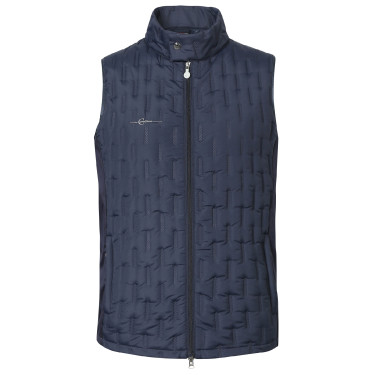 Heren bodywarmer van twee materialen Covalliero