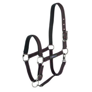 Halster paard Royal Covalliero Zwart / fuchsia