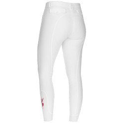Pantalon Janne x PinkRibbon fond intégral grip femme Covalliero Blanc Pantalon Janne x PinkRibbon fond intégral grip femme Covalliero Blanc