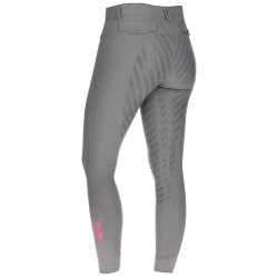 Pantalon Janne x PinkRibbon fond intégral grip femme Covalliero Graphite Gris