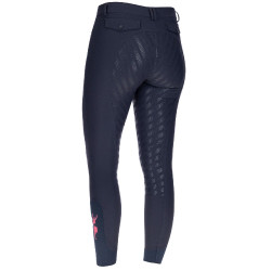 Pantalon Janne x PinkRibbon fond intégral grip femme Covalliero Marine foncé Bleu