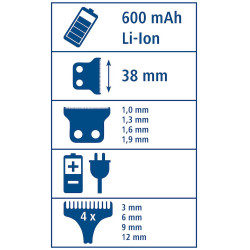 Tondeuse sur batterie DropiX Clipster Tondeuse sur batterie DropiX Clipster
