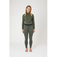 Legging d'équitation B Vertigo Caitlin taille haute et fond intégral femme Vert scarabée