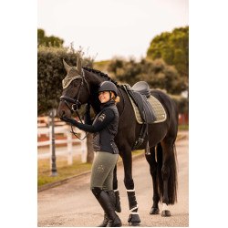 Legging d'équitation B Vertigo Caitlin taille haute et fond intégral femme Vert scarabée Legging d'équitation B Vertigo Caitlin taille haute et fond intégral femme Vert scarabée