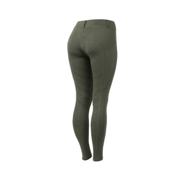 Leggings équitation à fond intégral Grip Horze Dea femme Vert scarabée