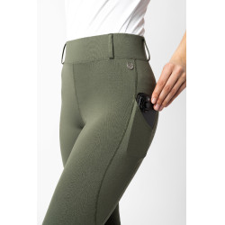 Leggings équitation à fond intégral Grip Horze Dea femme Vert scarabée Leggings équitation à fond intégral Grip Horze Dea femme Vert scarabée