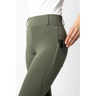 Leggings équitation à fond intégral Grip Horze Dea femme Vert scarabée Leggings équitation à fond intégral Grip Horze Dea femme Vert scarabée