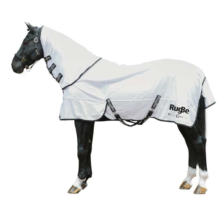 Couverture anti-mouche RugBe SuperFly blanche Covalliero Couverture anti-mouche RugBe SuperFly blanche Covalliero