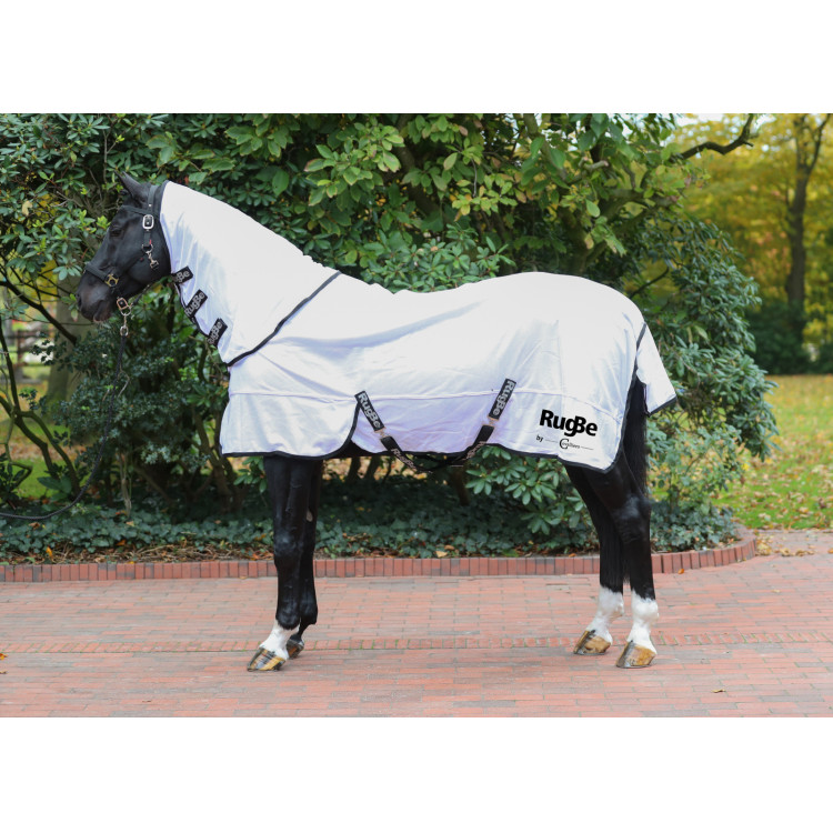 Couverture anti-mouche RugBe SuperFly blanche Covalliero Couverture anti-mouche RugBe SuperFly blanche Covalliero