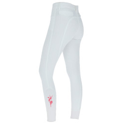 Broek Janne x PinkRibbon kniestukken grip dames Covalliero Wit