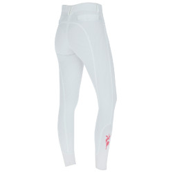 Pantalon Janne x PinkRibbon grip genoux femme Covalliero Blanc