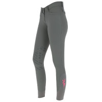 Broek Janne x PinkRibbon kniestukken grip dames Covalliero Grafiet Grijs