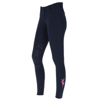 Pantalon Janne x PinkRibbon grip genoux femme Covalliero Marine foncé Bleu