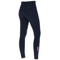 Pantalon Janne x PinkRibbon grip genoux femme Covalliero Marine foncé Bleu