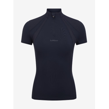 Mesh onderhemd met korte mouwen LeMieux Mia Marine Marineblauw