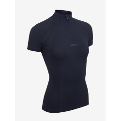 Maillot de corps mesh manches courtes LeMieux Mia Marine Bleu marine