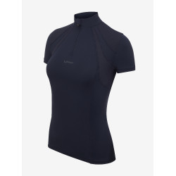 Mesh onderhemd met korte mouwen LeMieux Mia Marine Marineblauw