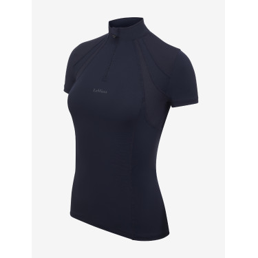 Mesh onderhemd met korte mouwen LeMieux Mia Marine Marineblauw