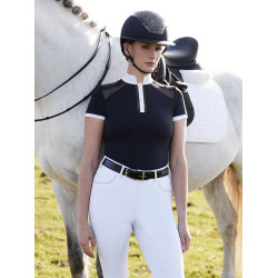 Wedstrijdpolo LeMieux Camille korte mouwen Marine oud model Marineblauw Wedstrijdpolo LeMieux Camille korte mouwen Marine oud model Marineblauw