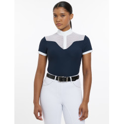 Polo de concours Emily LeMieux manches courtes Marine ancien modèle Bleu marine