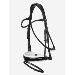 Bridon LeMieux Kudos Patent dressage Noir / blanc Bridon LeMieux Kudos Patent dressage Noir / blanc