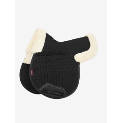 Tapis hunter LeMieux Merino+ doublé sur la moitié Noir / naturel