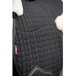 Tapis hunter LeMieux Merino+ doublé sur la moitié Noir / naturel