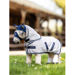 Chemise anti-mouches pour jouet Mini Poney LeMieux Gris / marine Chemise anti-mouches pour jouet Mini Poney LeMieux Gris / marine
