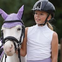 Top HV Polo Luna kids Blanc Top HV Polo Luna kids Blanc