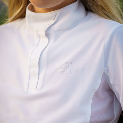 Chemise de concours HV Polo Laura kids Blanc Chemise de concours HV Polo Laura kids Blanc