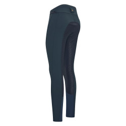 Pantalon d'équitation Easy rider Queen Diamond Fond silicone grip Marine Bleu marine