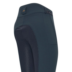 Pantalon d'équitation Easy rider Queen Diamond Fond silicone grip Marine Bleu marine