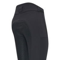 Pantalon d'équitation Easy rider Queen Diamond Fond silicone grip Noir
