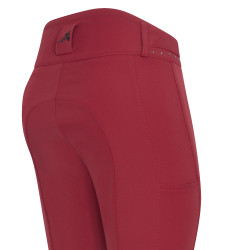 Pantalon d'équitation Easy rider Queen Diamond Fond silicone grip Grenade Rose