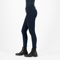 Pantalon d'équitation Easy Rider Queen Diamond Fond de peau Nuit Bleu marine