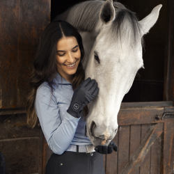 Gants d’équitation femme KLhuda Kingsland Marine