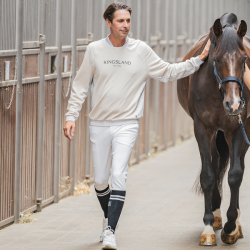 Pantalon d'équitation sans couture grips genoux homme KLkoa Kingsland Beige pavé Pantalon d'équitation sans couture grips genoux homme KLkoa Kingsland Beige pavé