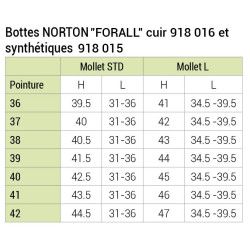 Bottes Norton Forall synthétique Noir
