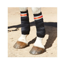 Weatherbeeta Therapy-Tec werkbandages Zwart / zilver / rood