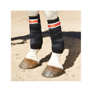 Weatherbeeta Therapy-Tec werkbandages Zwart / zilver / rood