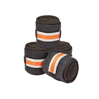 Weatherbeeta Therapy-Tec werkbandages Zwart / zilver / rood Weatherbeeta Therapy-Tec werkbandages Zwart / zilver / rood