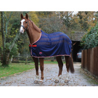 Weatherbeeta Scrim Cooler Shirt Marineblauw / rood / wit