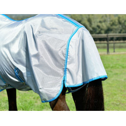 Weerbestendige ComFiTec Hexi Shield Combo vliegen deken Zilver / marineblauw