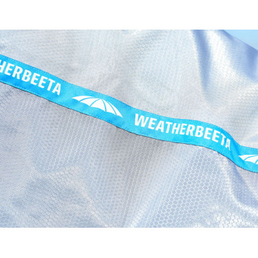 Couverture anti-mouches Combo Weatherbeeta ComFiTec Hexi Shield Argent / bleu marine