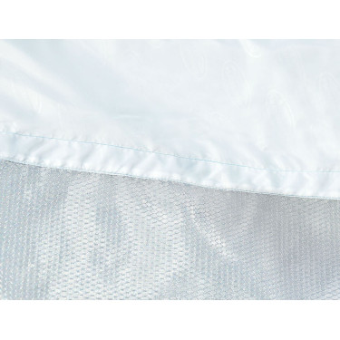 Couverture anti-mouches Combo Weatherbeeta ComFiTec Hexi Shield Argent / bleu marine