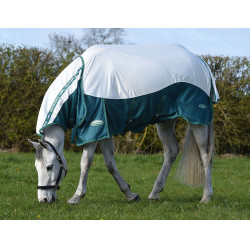 Couverture anti-mouches Weatherbeeta Green-Tec Combo Blanc / bleu libellule Multi-couleurs