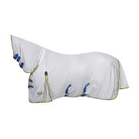 Couverture anti-mouches Weatherbeeta Combo ComFiTec Zephyr Argent / bleu / citron Couverture anti-mouches Weatherbeeta Combo ComFiTec Zephyr Argent / bleu / citron