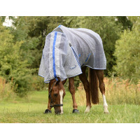 Couverture anti-mouches WeatherBeeta ComFiTec Ripshield Plus Blanc / bleu Couverture anti-mouches WeatherBeeta ComFiTec Ripshield Plus Blanc / bleu