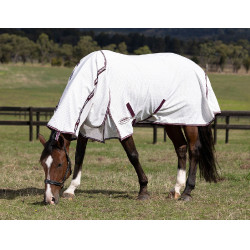 Zomerdeken Weatherbeeta Hybrid combo Wit / bruin Zomerdeken Weatherbeeta Hybrid combo Wit / bruin