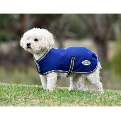 Couverture pour chien Weatherbeeta ComFiTec Premier Free Bleu foncé / gris / blanc Couverture pour chien Weatherbeeta ComFiTec Premier Free Bleu foncé / gris / blanc